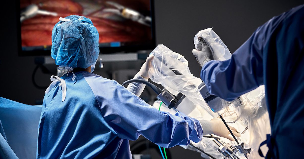 Surgical robot project in theatre setting