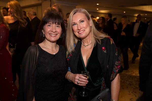 Eman Al-Hillawi and Justine Howl at the Best Workplace event.